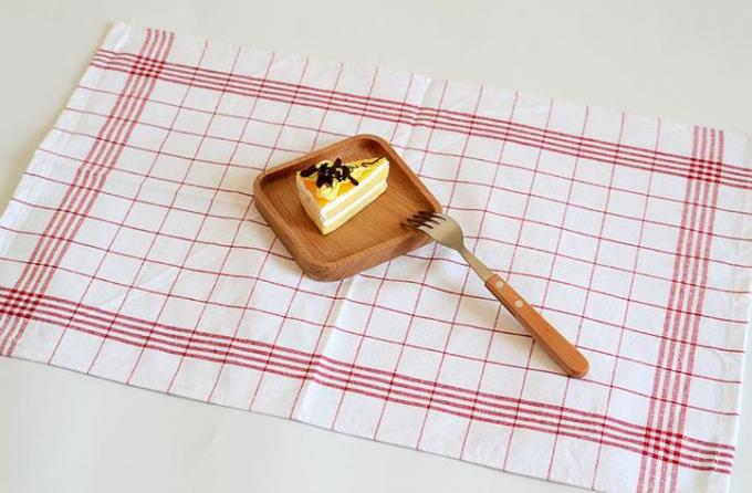 2 serviettes de thé de cuisine de couleurs/serviettes cuisine de grille avec le tissu 100% de coton